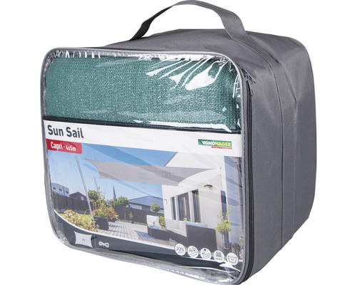 Windhager Sonnensegel Capri 4x5 Meter in Tragetasche
