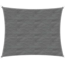 Rechteckiges Sonnensegel aus Stoff mit Befestigungsringen