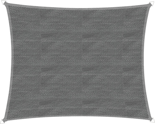 Rechteckiges Sonnensegel aus Stoff mit Befestigungsringen