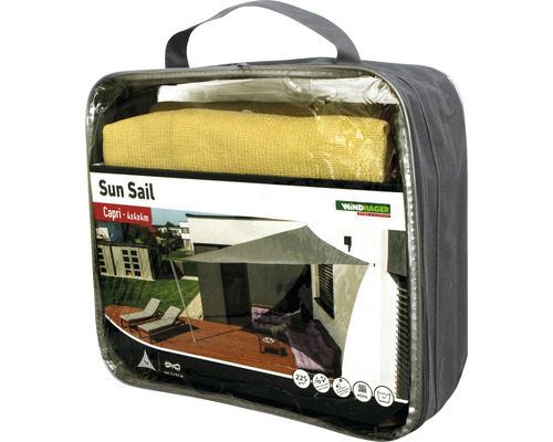 Windhager Sonnensegel Capri 4x4x4 Meter in Tragetasche