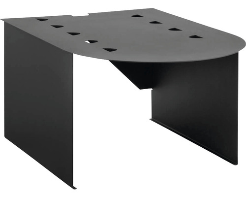 Untergestell Kanuk Box für Kanuk® Original 15 kW und 18 kW schwarz Schwarzer Gerätefuß aus Metall mit Aussparungen