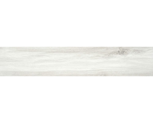 Feinsteinzeug Bodenfliese Oakwood white 22,7x119,5 cm matt rektifiziert