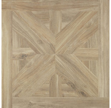 Quadratische Holzfliese mit Muster