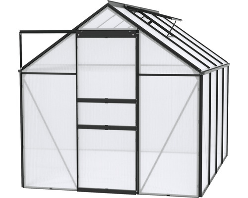 Gewächshaus mit Polycarbonatplatten und Aluminiumrahmen