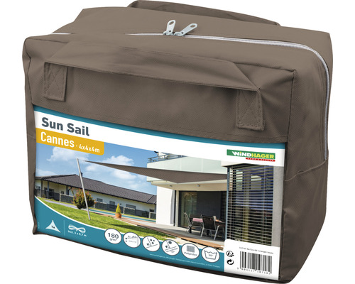 Verpackung des Windhager Sonnensegels Cannes 4x4x4 Meter