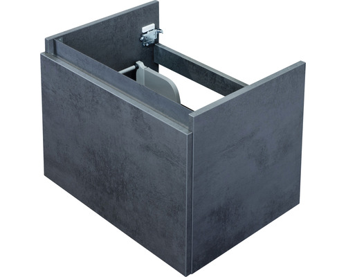 Waschbeckenunterschrank Sanox Frozen 40x60x45 cm ohne Waschbecken beton anthrazit