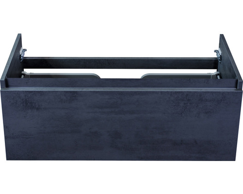 Waschbeckenunterschrank Sanox Frozen 40x100x45 cm ohne Waschbecken beton anthrazit Waschbeckenunterschrank für das Badezimmer