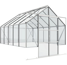 Gewächshaus mit transparenten Wänden und Aluminiumrahmen