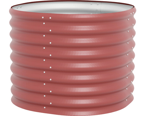 Hochbeet aus Metall mit gewellter Oberfläche