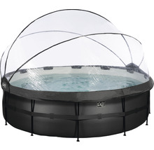 Rundes Schwimmbecken mit Abdeckung