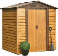Gartenschrank mit Doppeltür und Schaufel
