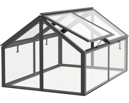 Gewächshaus mit geöffnetem Fenster für Gartenbau
