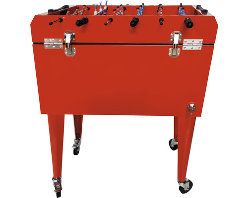 Tischfußballkasten mit Rollen