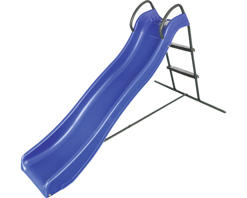 Spielplatzrutsche mit Stahlrahmen und Stufen