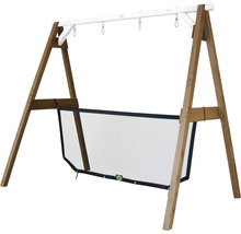 Holzschaukel mit Leinwand