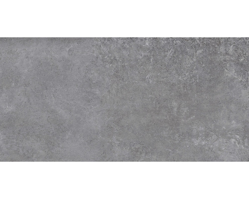 Feinsteinzeug Bodenfliese Grunge 60x120 cm grau matt rektifiziert Antislip-Softoberfläche
