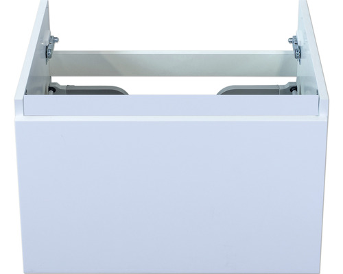 Waschbeckenunterschrank Sanox Frozen 40x60x45 cm ohne Waschbecken weiß hochglanz Weißer Waschtischunterschrank für das Badezimmer