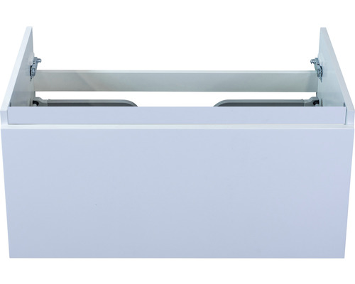Waschbeckenunterschrank Sanox Frozen 40x80x45 cm ohne Waschbecken weiß hochglanz