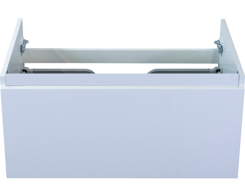 Waschbeckenunterschrank Sanox Frozen 40x80x45 cm ohne Waschbecken weiß hochglanz Waschtischunterschrank für Badezimmer