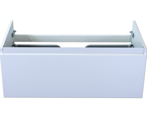 Waschbeckenunterschrank Sanox Frozen 40x100x45 cm ohne Waschbecken weiß hochglanz