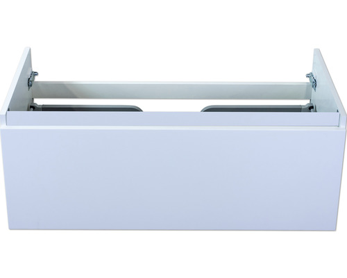 Waschbeckenunterschrank Sanox Frozen 40x100x45 cm ohne Waschbecken weiß hochglanz Waschtischunterschrank für Badezimmer