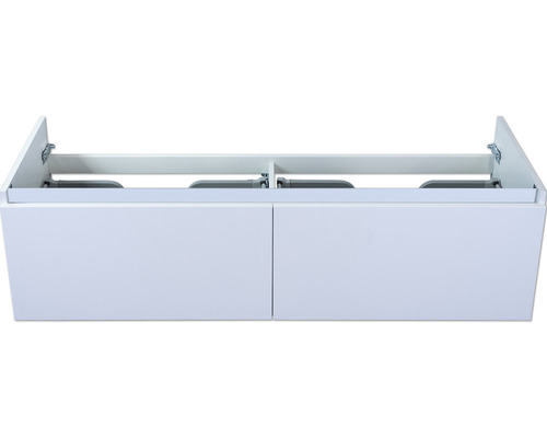 Waschbeckenunterschrank Sanox Frozen 40x140x45 cm ohne Waschbecken weiß hochglanz