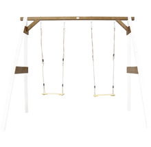 Holzschaukel mit zwei Sitzen für den Garten