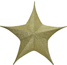 Dekorativer, glitzernder Weihnachtsstern zum Aufhängen