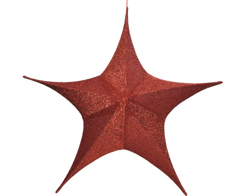 Glitzernder fünfzackiger Weihnachtsstern zum Aufhängen
