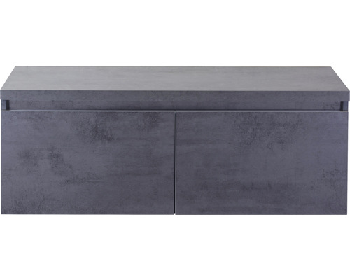 Waschbeckenunterschrank Sanox Frozen 43,6x120,2x45 cm mit Waschtischplatte beton anthrazit Waschbeckenunterschrank Sanox Frozen 43,6x120,2x45 cm mit Waschtischplatte beton anthrazit