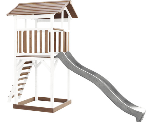 Spielturm mit Rutsche für den Garten