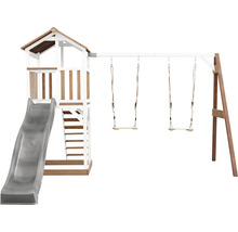 Kinderspielplatz mit Rutsche und Schaukel