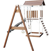Spielturm mit Schaukel, Rutsche und Leiter für den Garten
