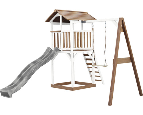 Spielturm mit Rutsche und Schaukel für den Außenbereich