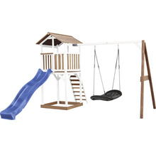 Spielplatz mit Spielturm, Rutsche und Schaukel