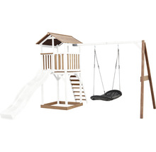 Spielturm mit Rutsche, Leiter und Schaukel für den Garten