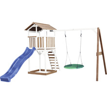 Spielturm mit Rutsche, Schaukel und Leiter für den Garten