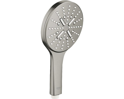 Handbrause Grohe Rainshower Smartaktive 130 26574AL0 rund Ø 133 mm hard graphite gebürstet