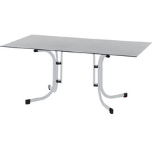 Klapptisch mit Metallgestell und Tischplatte