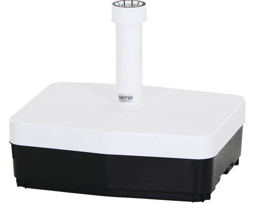 Schirmständer 45 kg eckig Siena Garden weiß Siena Garden Schirmständer mit Logoprint