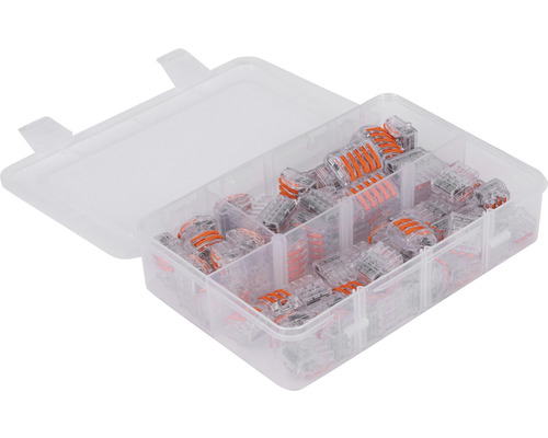 Transparente Dose mit Wago Verbindungsklemmen