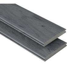 Terrassendielen aus Holzverbundwerkstoff mit geriffelter Oberfläche