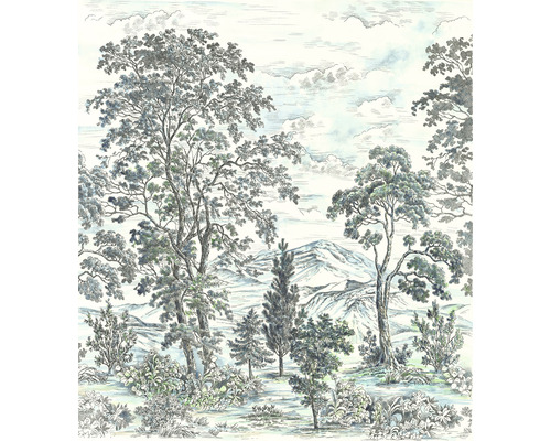 Fototapete Vlies INX5-042 Ink Highland Trees 5-tlg. 250 x 280 cm