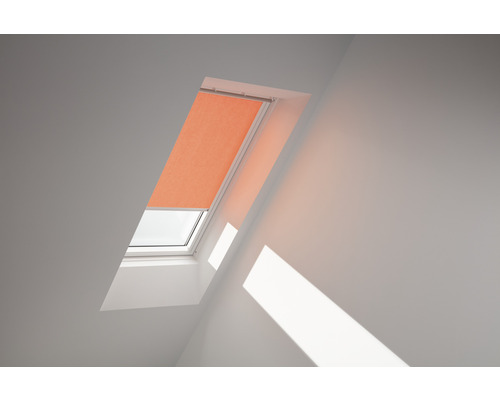 VELUX Sichtschutzrollo orange uni manuell Rahmen weiß RFL C02 4164SWL
