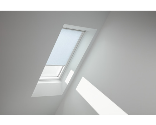 VELUX Sichtschutzrollo himmelblau uni manuell Rahmen aluminium RFL C02 4166S