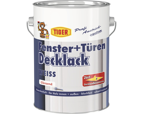 Dose mit weißem Fenster und Türen Decklack von Tiger