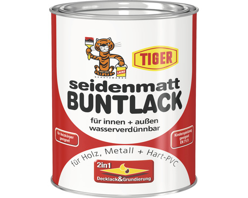 Tiger seidenmatt Buntlack farblos 750 ml Tiger seidenmatt Buntlack farblos 750 ml
