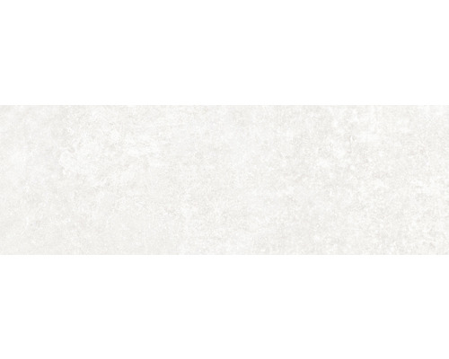 Steingut Wandfliese Grunge 32x90 cm weiß matt rektifiziert