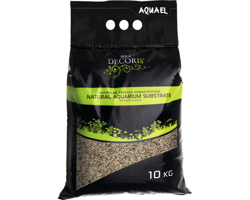 Aquarienkies, Bodengrund AQUAEL natural bunt 1,4-2 mm 10 kg Aquael Aqua Decoris natürliches Aquariensubstrat im 10 Kilogramm Sack
