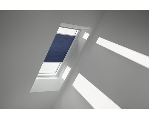 Velux Wabenplissee nachtblau uni manuell FHC P08 1156SWL Dachfenster mit geschlossenem Plissee